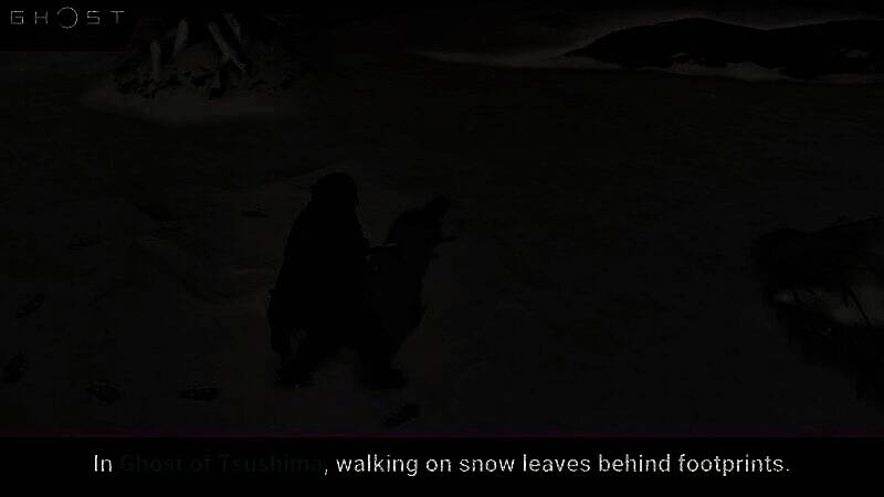 对马岛之鬼与刺客信条：影雪中脚印对比图1