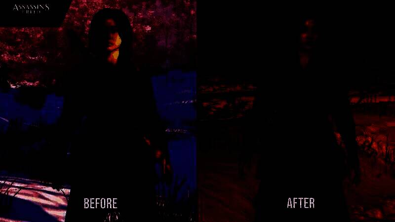 刺客信条：影女主雪地翻滚衣服留雪对比图1