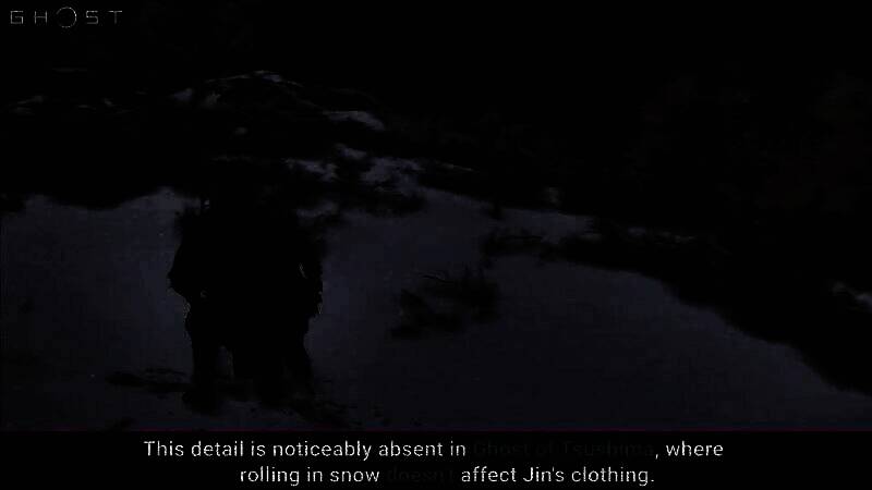 刺客信条：影女主雪地翻滚衣服留雪对比图2