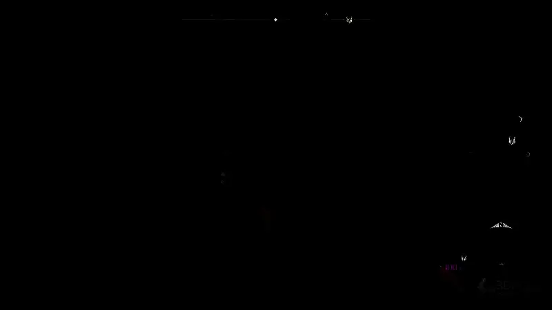 蹲下穿过洞穴画面