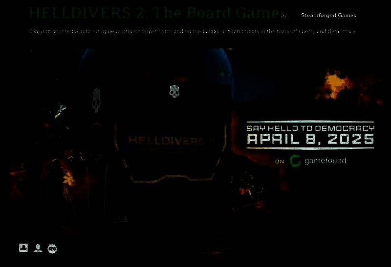 《绝地潜兵2》桌游众筹宣传画面