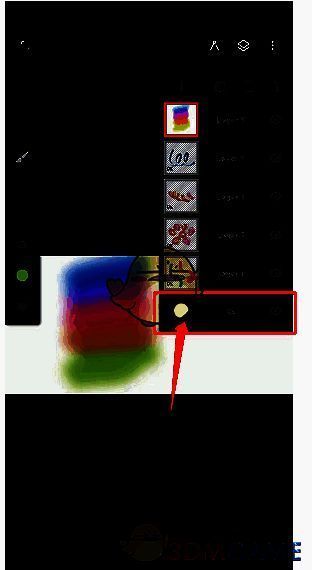 painter图层面板背景图层示例图