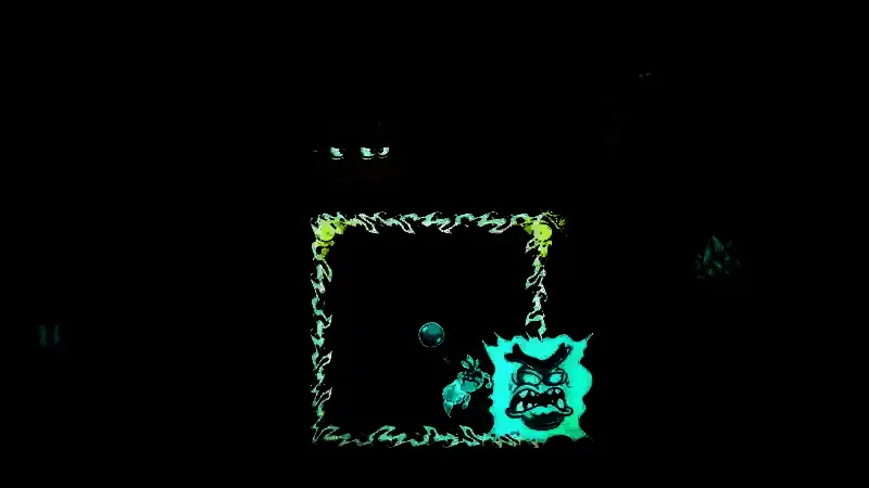 玩家与强大 BOSS 战斗画面