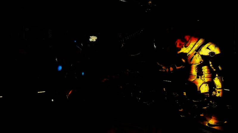 《无人深空》中玩家拼装骨骼展品的画面