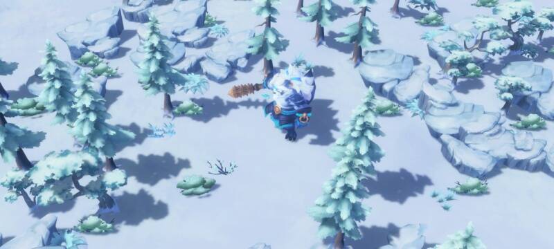 冰原与魔物战斗场景