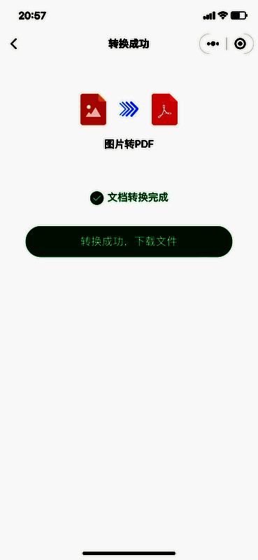 JPG转pdf手机软件下载导出的PDF文件界面