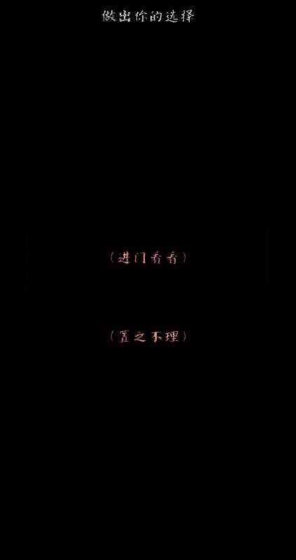 选择进门看看后的画面