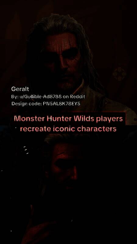 杰洛特捏人形象