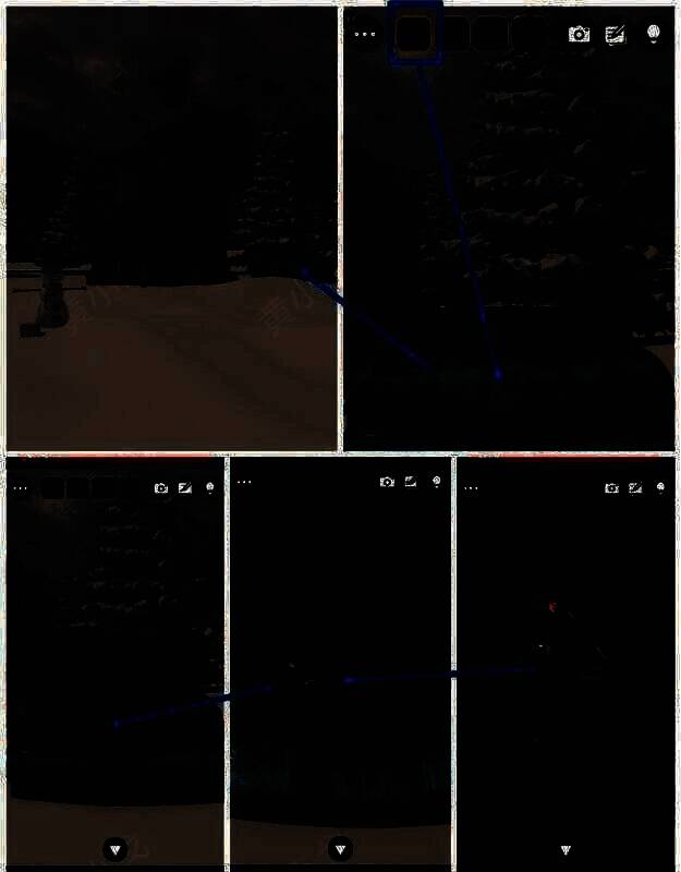 用钥匙打开汽车后备箱获得照片碎片画面