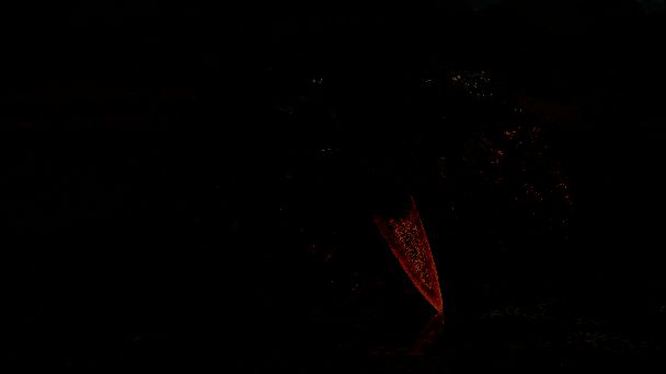 《怪物猎人：荒野》单手剑蓄力下刺斩示意图