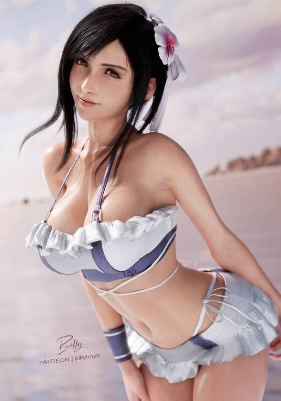 《最终幻想7》蒂法3D图