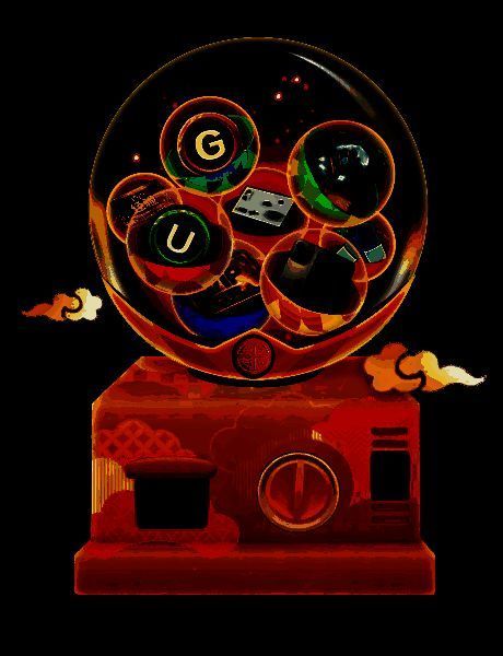 扭蛋机抽奖活动宣传图