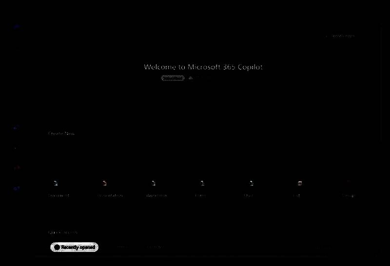 Microsoft 365 Copilot主页界面图片