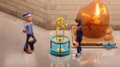 博物馆内的捐款箱画面