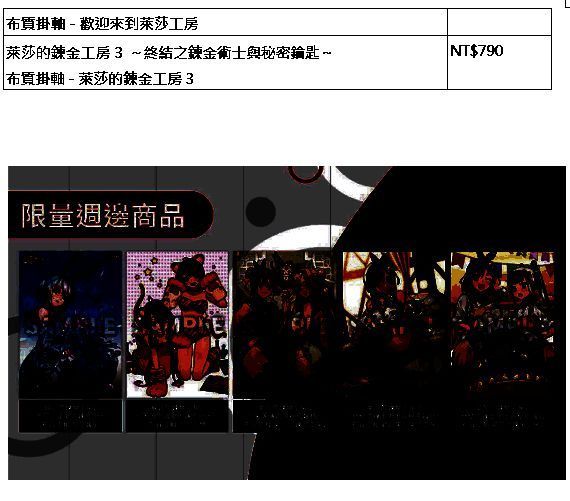 贩卖区限量周边商品展示