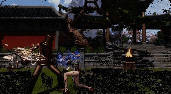 《剑灵2》拳套爆天脚技能动画