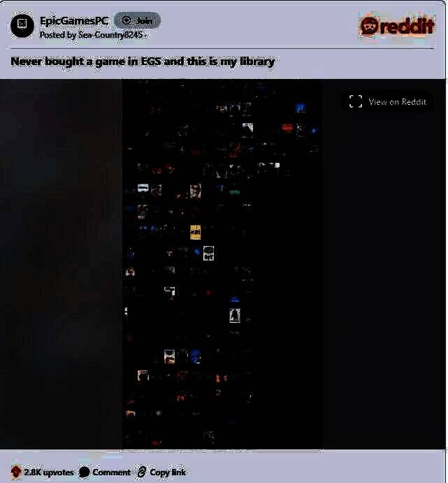 玩家Epic游戏库截图