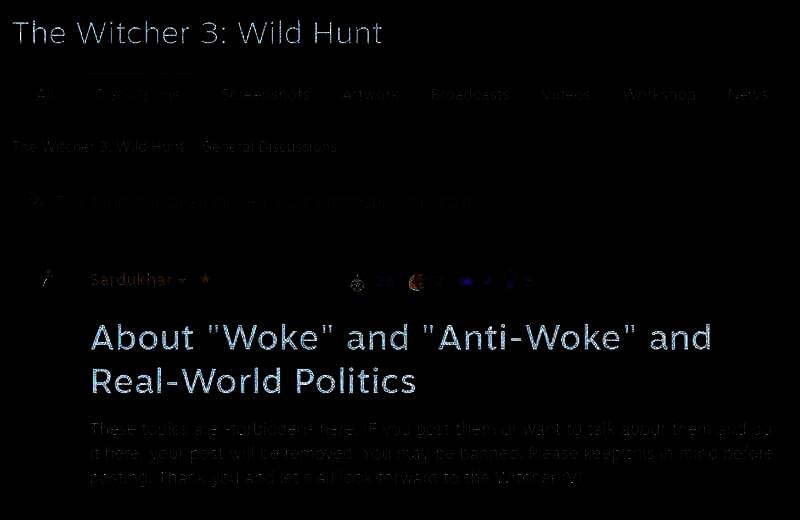 《巫师3》Steam社区相关画面