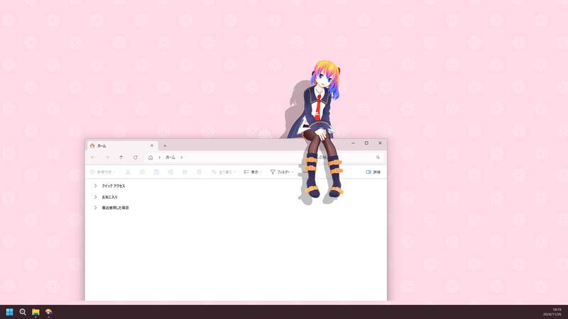 《桌面伴侣》角色互动展示图