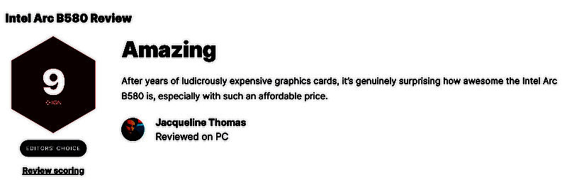 英特尔 Arc B580 显卡相关图片 1