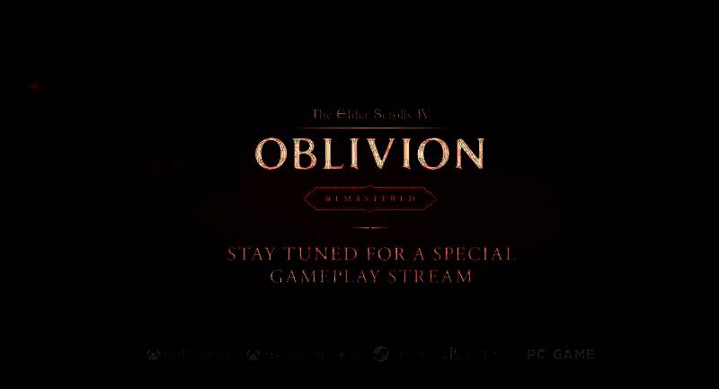 《上古卷轴4：重制版》发售信息画面