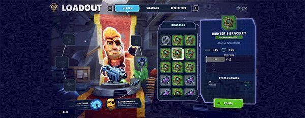 Autogun Heroes: Supercharged装备画面