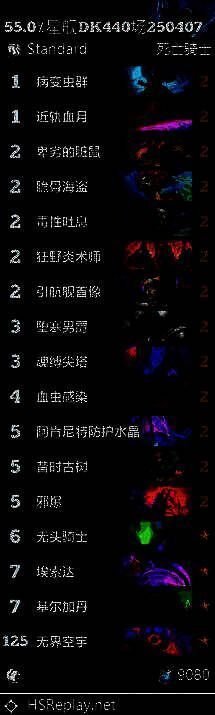 星舰DK卡组图片