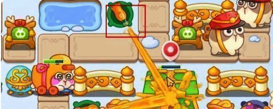 中上方放置汽水炮塔的游戏画面