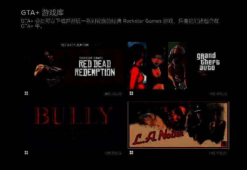 GTA+订阅服务Steam页面相关图片