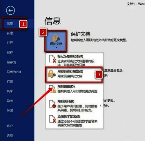 Word2014保护文档界面图片