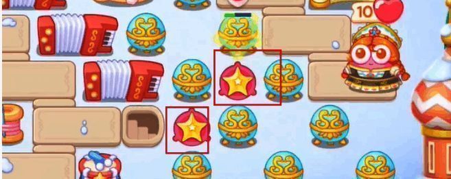 右侧放置两个五角星炮塔