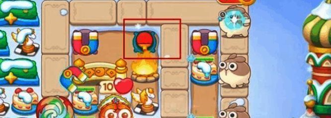 保卫萝卜4胡桃夹子第37关放置并升级乒乓球炮塔后场景图