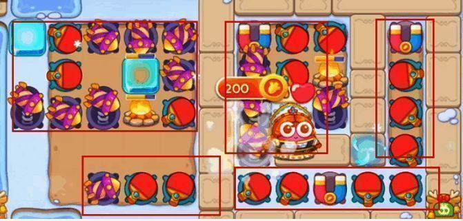 保卫萝卜4胡桃夹子第37关最终布阵场景图