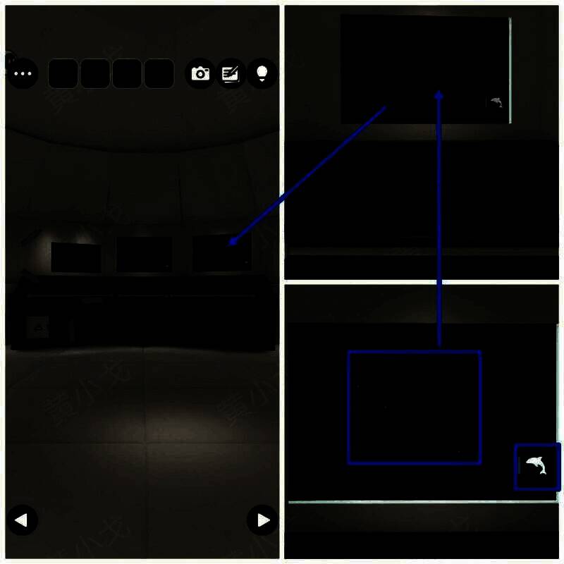 右侧控制台大屏幕的星象线索