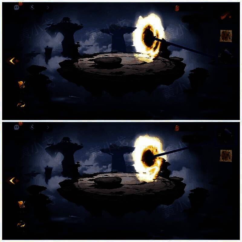 水镜浮岛放入黑雾到法阵界面