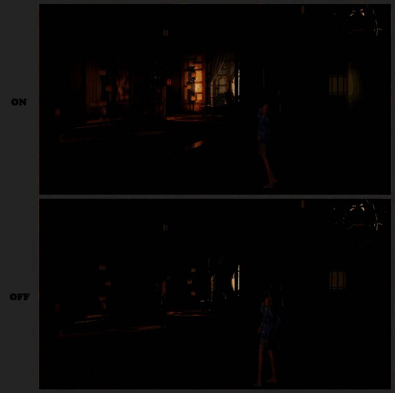 光追效果对比图