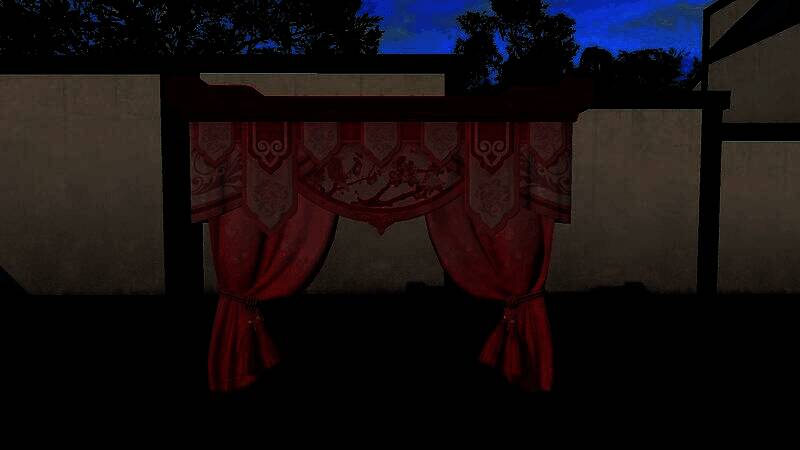 丹花赤霞布幔效果展示