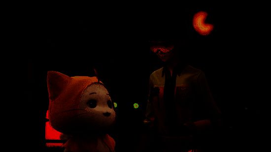 暖暖和大喵在游戏中的画面