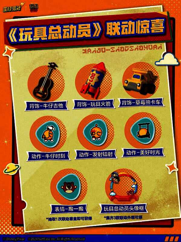 联动配饰及动作展示图