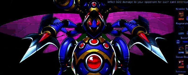 游戏王MD昆虫均卡组对战画面，展示蜂军与红莲共鸣者协同作战的场面