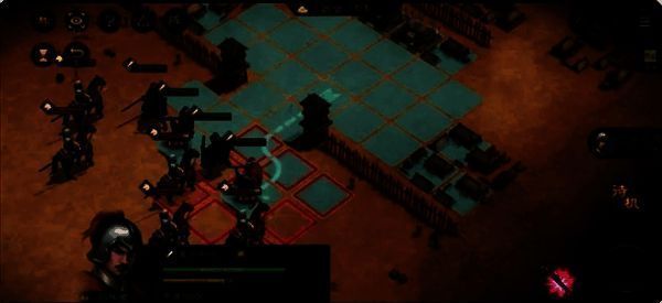 战斗中后期画面，陷阵营持续压制敌军，战场局势逐渐明朗