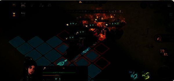 黄盖之影战斗场景，油桶爆炸特效与角色围攻画面