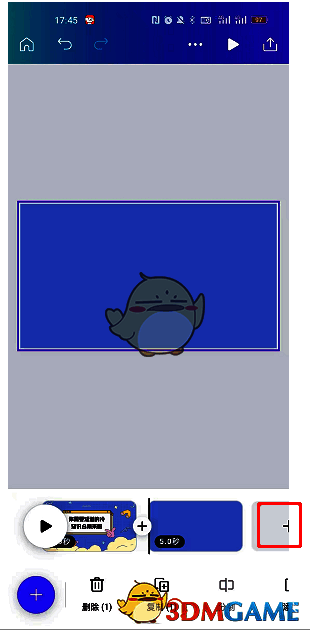 Canva可画视频编辑界面，展示添加视频片段和素材的操作