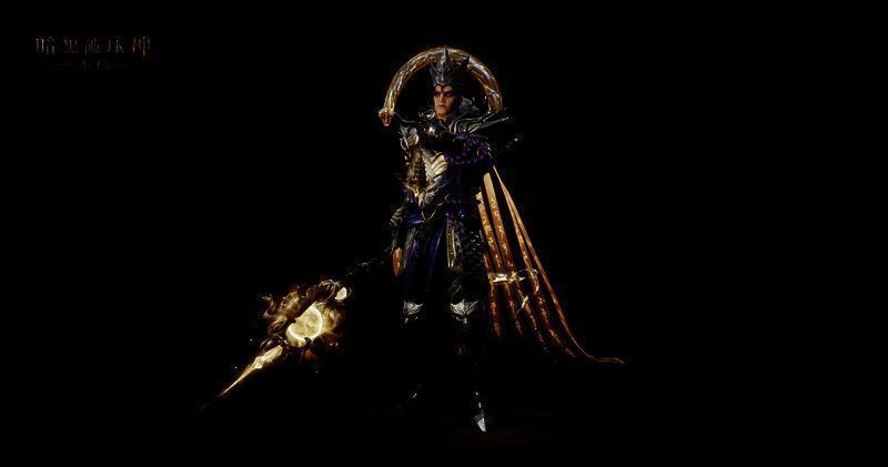 《暗黑破坏神：不朽》水云赋时装行走特效展示，衣带飘动如灵蛇舞动