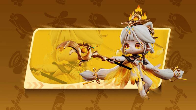 羲和与望舒姐妹立绘图，羲和手持太阳法杖，望舒手持月光长弓