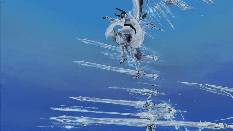 诸天剑来战斗场景，剑阵旋转，剑气横扫，背景震撼特效