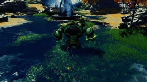 魔武系统展示，角色手持不同武器，释放不同技能，展现多样化战斗风格