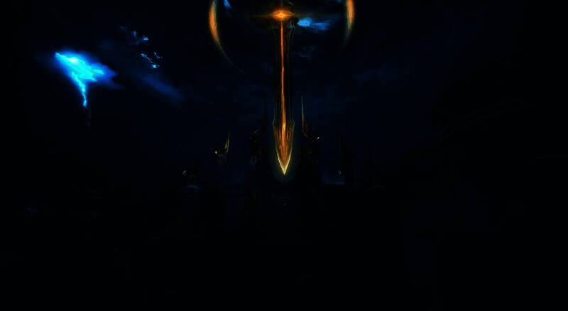 废墟神殿场景，展现灾厄后的残破景象