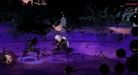 大蛇丸伸长脖颈发动毒牙攻击，紫色毒雾弥漫战场的恐怖场景