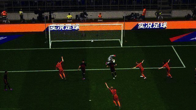 范巴斯滕凌空飞踢破门，动作极具观赏性